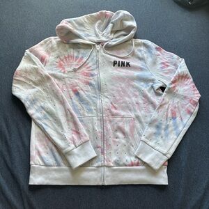 PINK Victoria's Secret Kids Hoodie in Pastel Tie-Dye